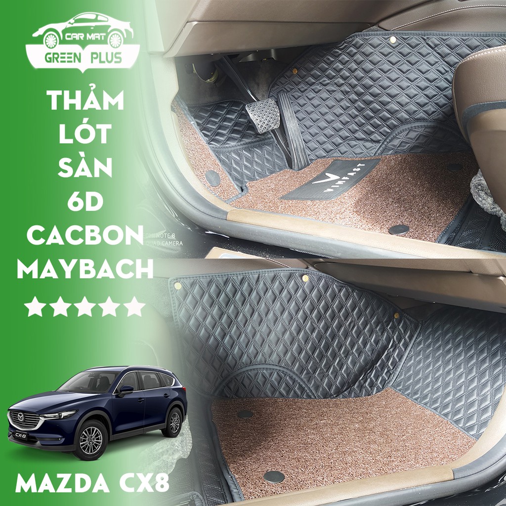 Thảm lót sàn ô tô 5D,6D Cacbon Maybach Mazda Cx8