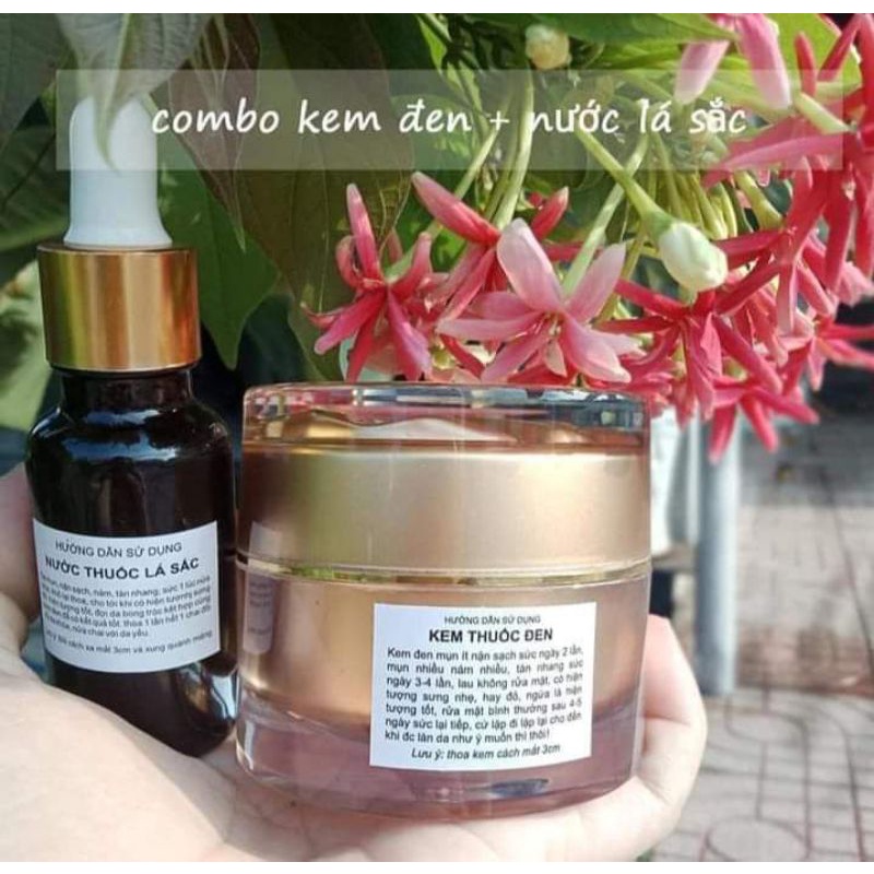 Combo kem đông y tái tạo da và nước cốt sâm bong da