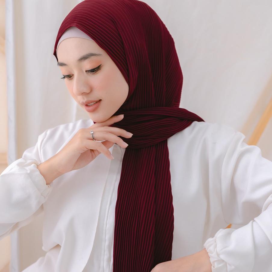 Khăn Trùm Đầu Hijab Pashmina Plisket