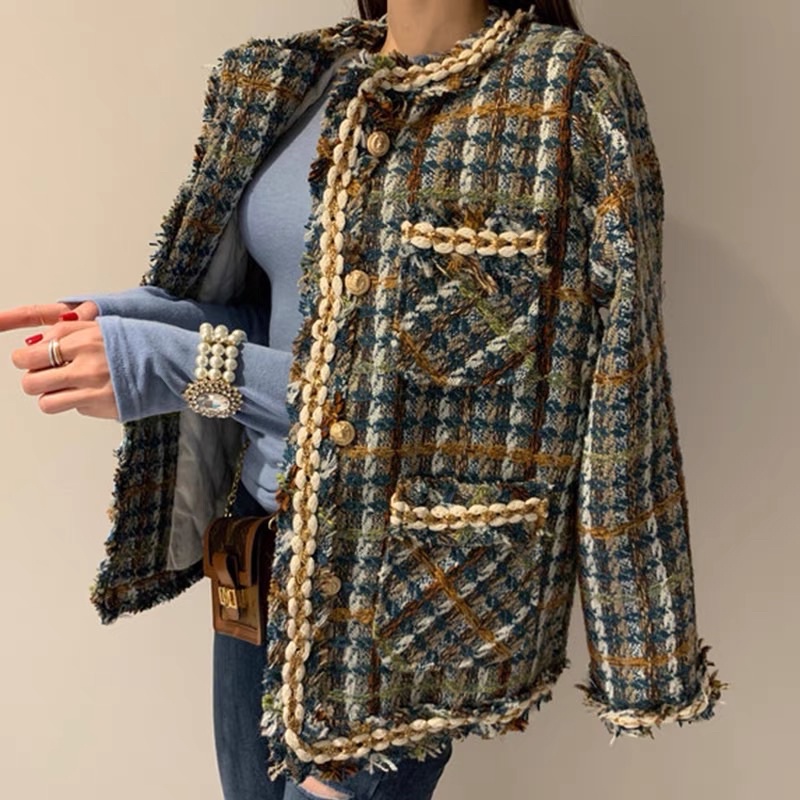 Áo dạ tweed sang chảnh