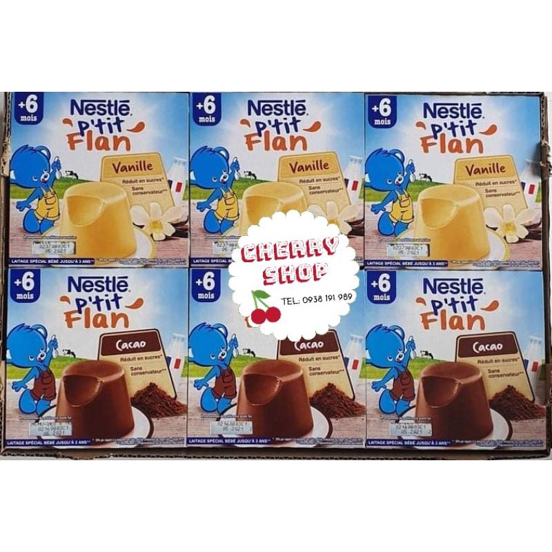 Bánh Flan Nestle Pháp cho bé lốc 4×100g date 2021