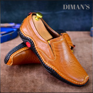 Giày Lười Nam Da Bò Nguyên Tấm 100% Chính Hãng Diman's