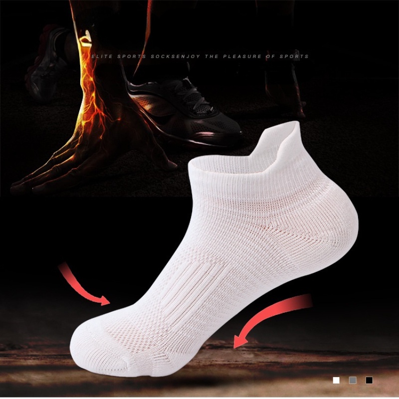 Vớ thể thao cotton cổ ngắn chuyên nghiệp cho nam