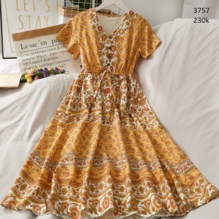 Đầm Thổ Cẩm Form Dài