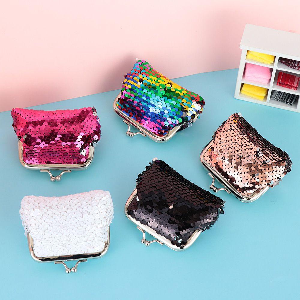 Ví Đựng Tai Nghe / Tiền Xu Đính Sequin Lấp Lánh Cho Bé Gái