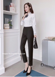 Quần tây kiểu mới khoá sườn