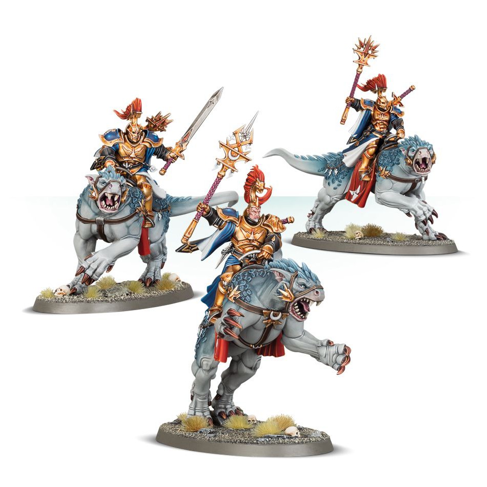 Mô hình nhân vật Warhammer Stormcast Eternals Evocators On Celestial Dracolines