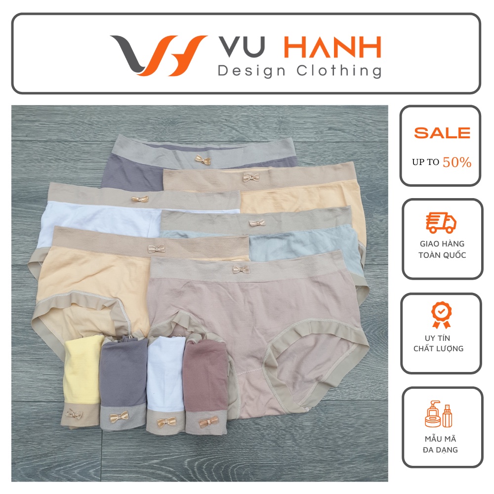 Quần chip đẹp phối viền viền lót kháng khuẩn không hằn viền | Shop Vũ Hạnh