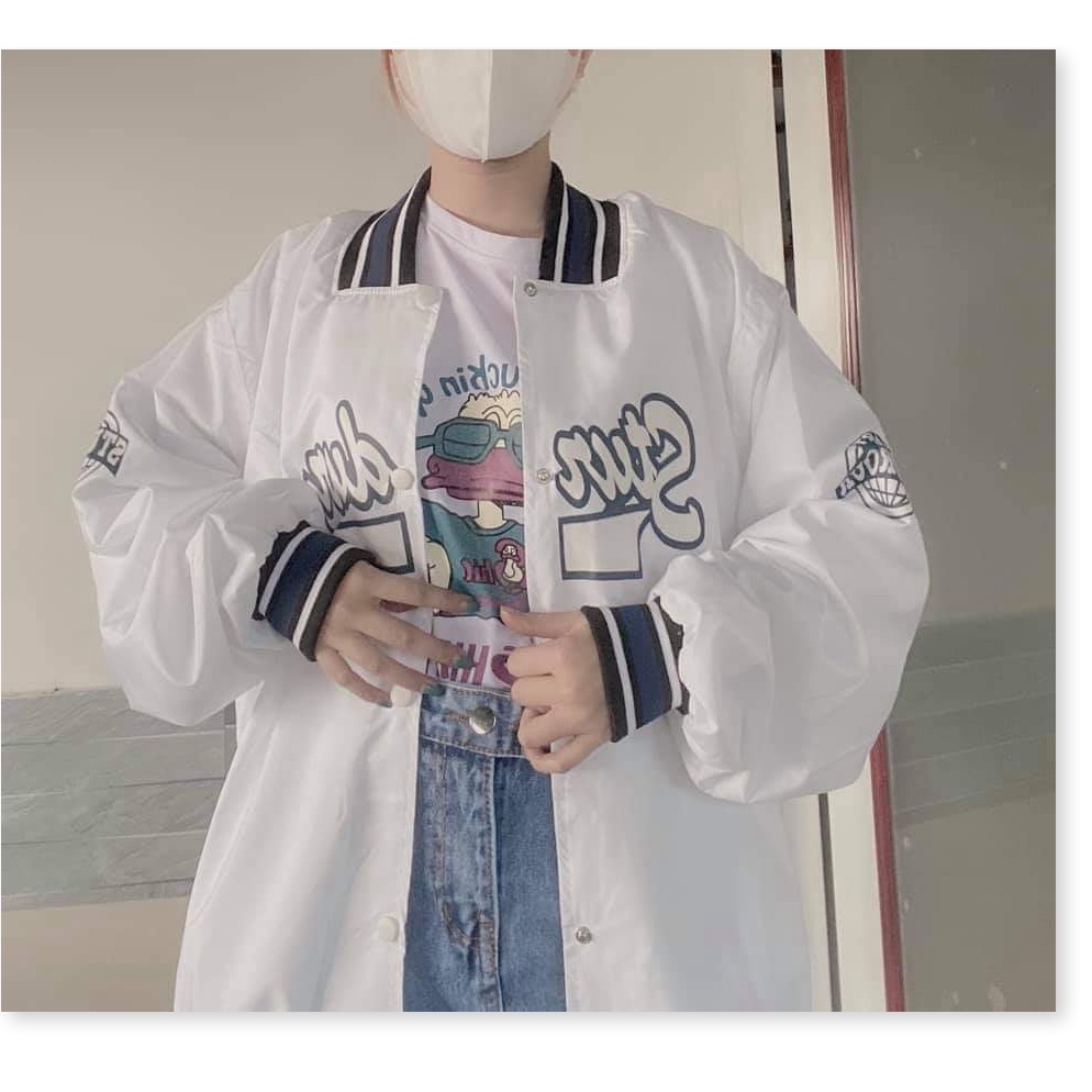 Áo Khoác Bomber Unisex Nam Nữ Form Rộng In Chữ Siêu Chất, Siêu Ngầu Cực Hot - NGỌC HÂN FASHION