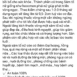 Viên sâm tố nữ Tradowhan Thái Lan