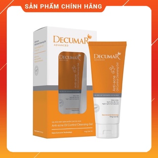 Sữa Rửa Mặt Dạng Gel DECUMAR CLEAN Giảm Nhờn Ngăn Ngừa Mụn
