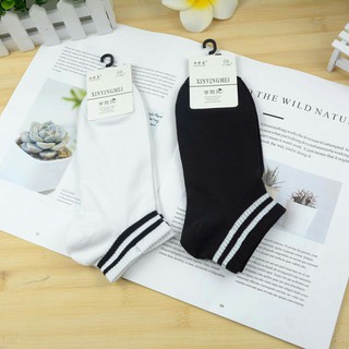 Sét 2 đôi Tất Kẻ Sọc Hàn Quốc