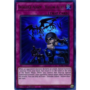 Thẻ bài Yugioh - TCG - Intruder Alarm - Yellow Alert / BLAR-EN003'