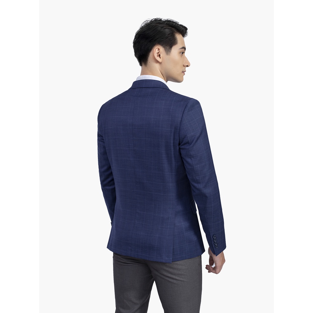Áo blazer ARISTINO dáng suông nhẹ thoải mái, chất liệu cao cấp, họa tiết kẻ caro lịch thiệp sang trọng - ABZ00501