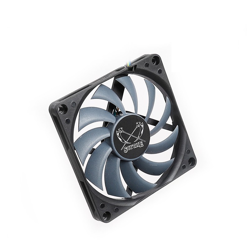 Quạt tản nhiệt fancase 8cm Scythe KAZE-HACHI 80mm - Slim fan mỏng 10mm, tốc 3000rpm, điều tốc PWM, hiệu năng cao