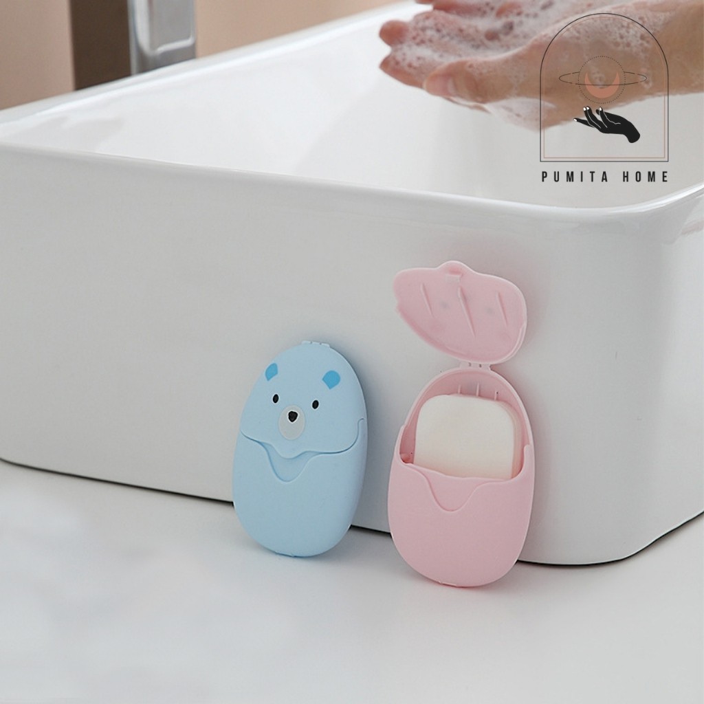Xà Phòng Giấy Du Lịch Bỏ Túi Rửa Tay Dạng Miếng Tiện Lợi Hình Gấu 50 Miếng Khô Mini Loại Mới Nhất PUMITA | BigBuy360 - bigbuy360.vn
