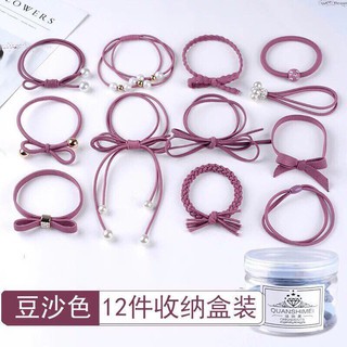 HỘP 12 CHIẾC CHUN BUỘC TÓC SIÊU ĐẸP