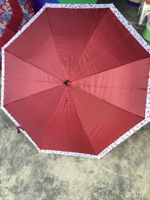 Ô dù màu sắc cán dài