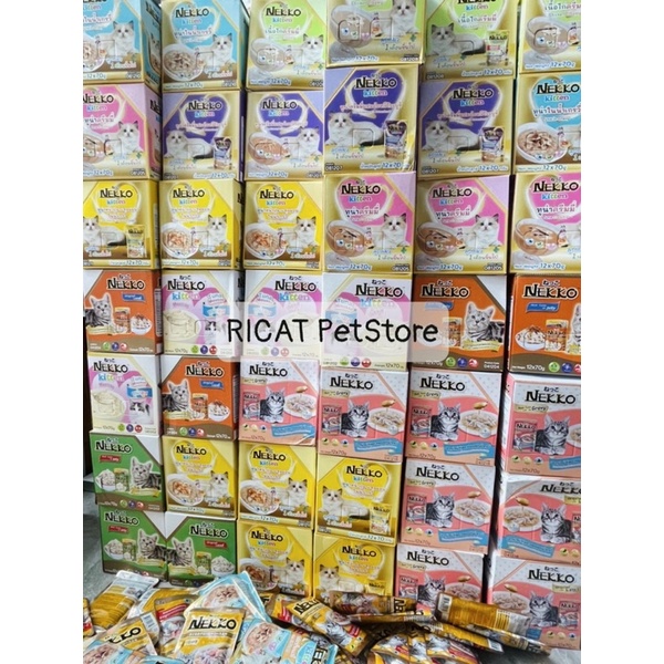 Pate NEKKO Kitten cho Mèo Con Gói 70g Đủ 12 Vị Creamy Gravy Kitten Nhập Khẩu Thái Lan