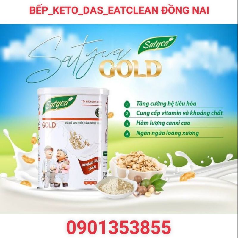 Sữa yến mạch Healthy Satyca gold dành cho người lớn tuổi