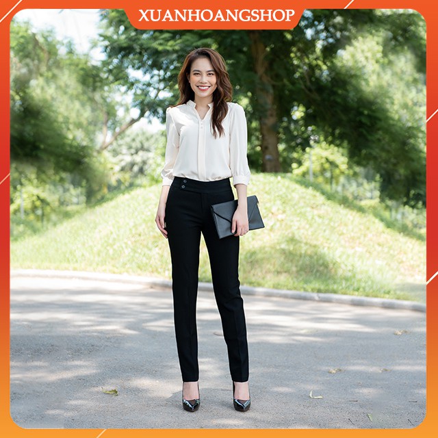 Quần Tây Nữ  Mc Fashion Ống Đứng Đẹp, Lưng Cao, Kiểu Âu Phục Nữ Công Sở,Có 2 Màu ( Xanh Tím Than, Đen ) Q0285 | BigBuy360 - bigbuy360.vn