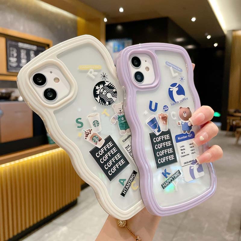 Ốp Điện Thoại TPU Silicon Mềm Chống Bụi Bẩn Chống Sốc In Hình Gấu Cho IPhone 13 11 12 Pro Max 7 8 Plus X XR XSMAX