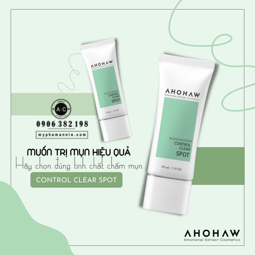 Tinh Chất Chấm Mụn Ahohaw ❤❤ Ahohaw Acless Solution Control Clear Spot Tinh Chất Chấm Mụn