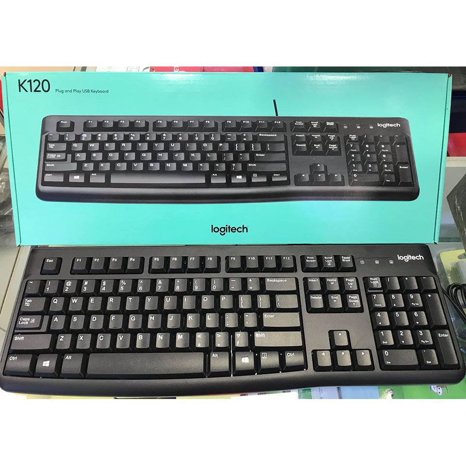 Bàn phím có dây Logitech K120 - Bảo hành chính hãng 24 Tháng