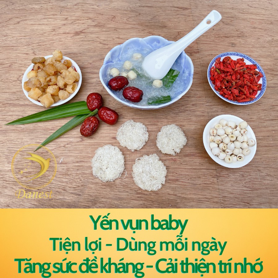 Yến vụn baby từ 45-90 viên - Yến sào Đỗ Thị Toán  có quà tặng chưng - yến sào nguyên chất