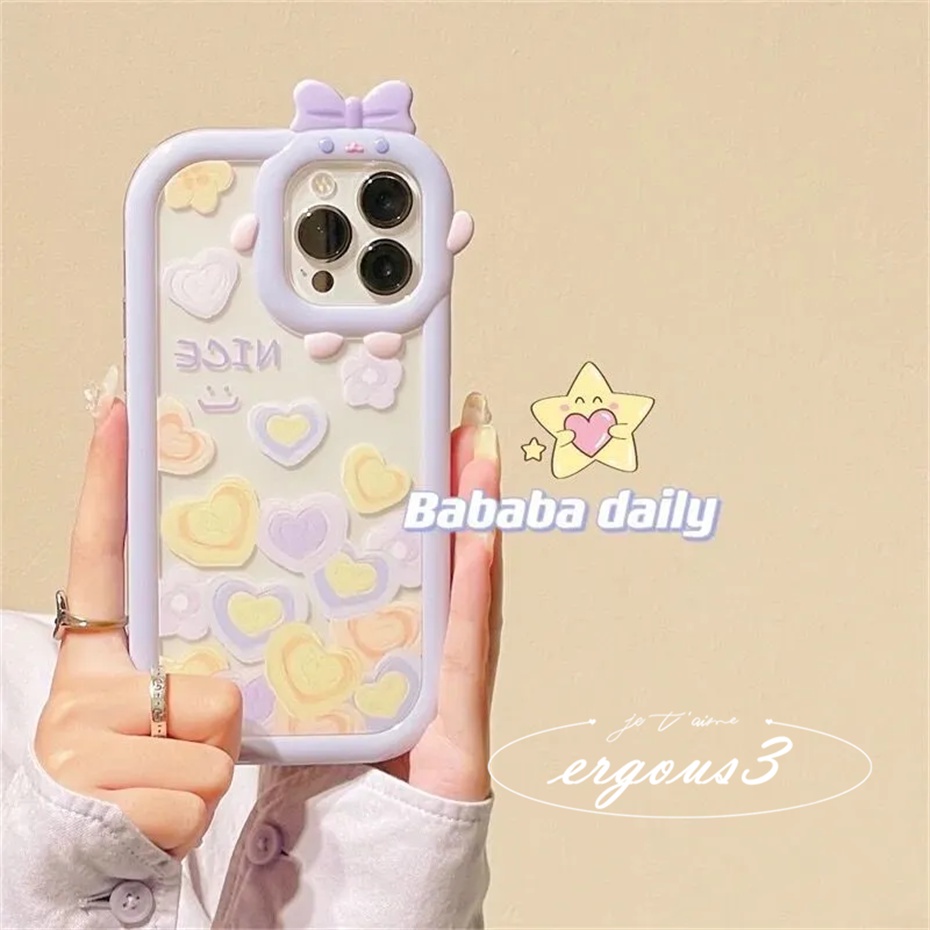 Ốp Điện Thoại Mềm Họa Tiết Trái Tim Nhiều Màu Sắc Cho iPhone 14 13 12 11 Pro Max SE2020 X XR Xs Max 7 8 6 6s Plus