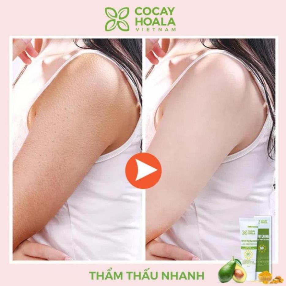 [MẪU MỚI]Kem trang điểm chống nắng Bơ Nghệ kiềm dầu, nâng tone tự nhiên dưỡng da  Cocayhoala SPF50/PA+++ 30ml