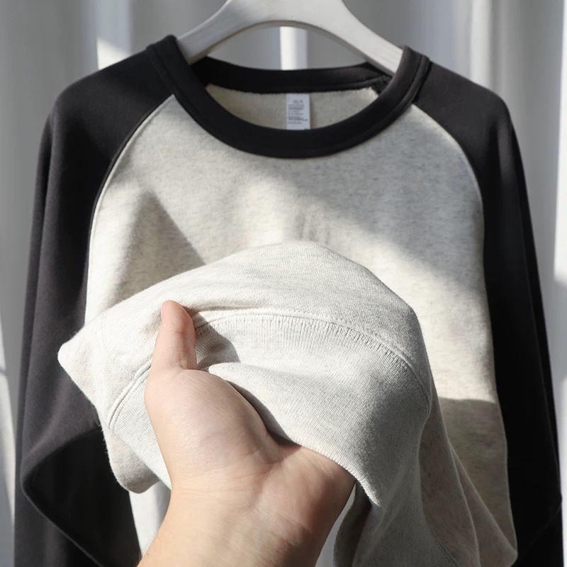 Áo Sweater Dáng Rộng Phối Màu Tương Phản Thời Trang Mùa Thu Mới Cho Nữ