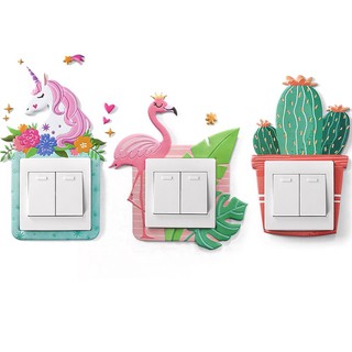 Khung trang trí ổ điện có phát quang, trang trí khung ảnh gắn tường độc lạ