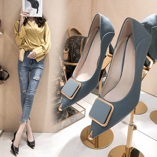 Guốc sandal sỏ ngón gót nhọn Thời Trang Hàn Quốc phù hợp giới trẻ Hàng sẵn gửi ngay dynS