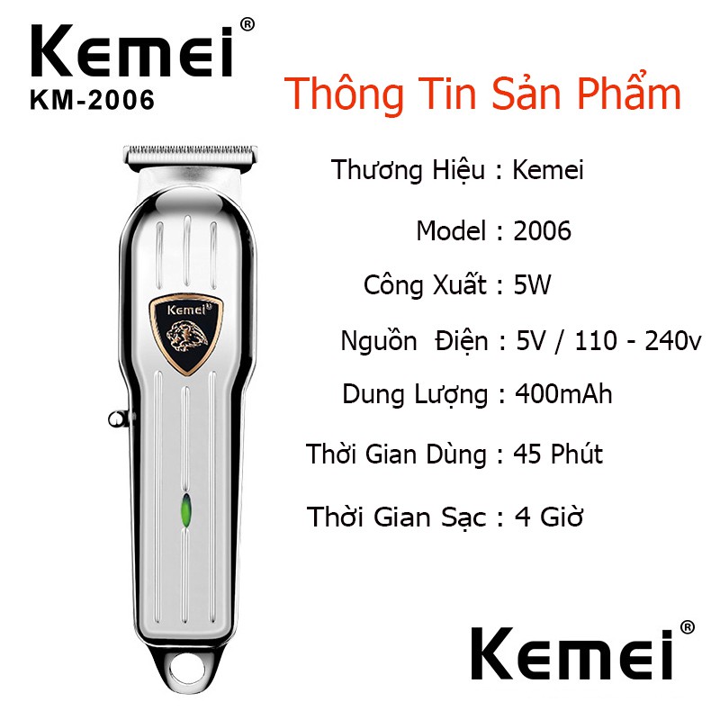 Tông đơ bấm viền chuyên nghiệp KM-2006