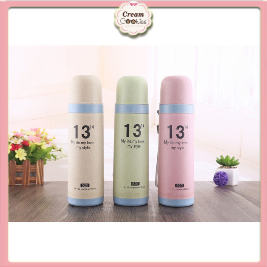 Bình Giữ Nhiệt Lúa Mạch 3 Lớp 350ml