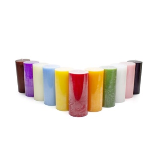  Nến trụ tròn không mùi D7H15 EDEN CANDLE FTRAMART EDC0184 - chọn nhiều màu đường kính 7 cm cao 15 cm dùng trang trí 