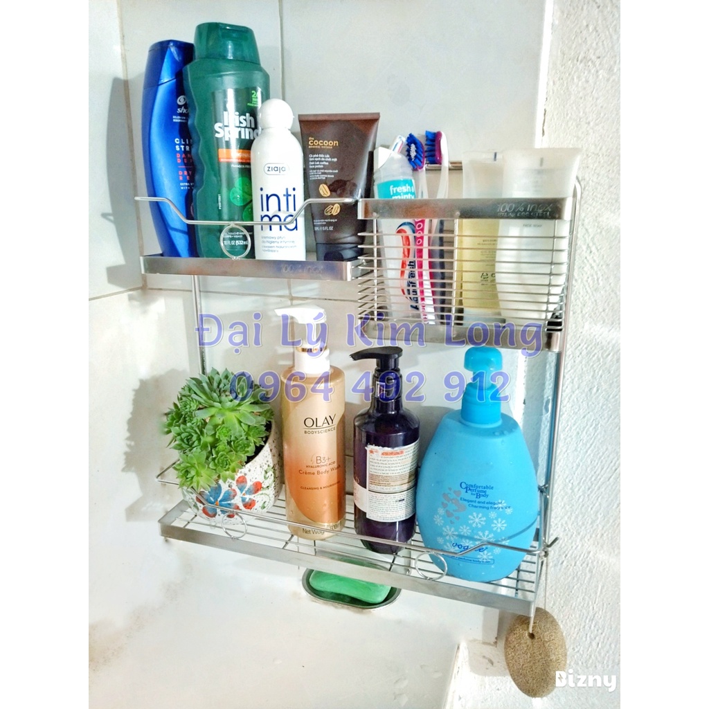 Kệ inox treo tường đa năng inox siêu bền, chống rỉ