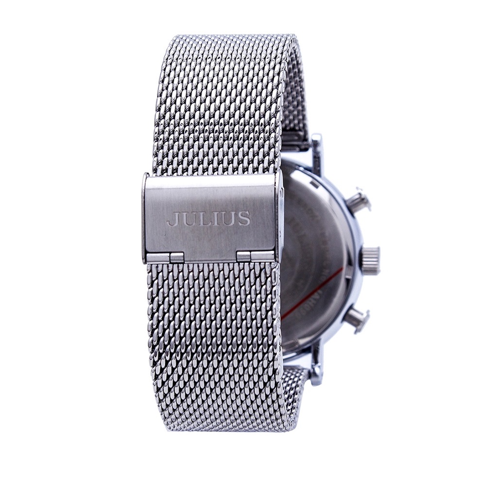 Đồng hồ nam Julius Homme JAH-090 dây thép bạc lịch lãm