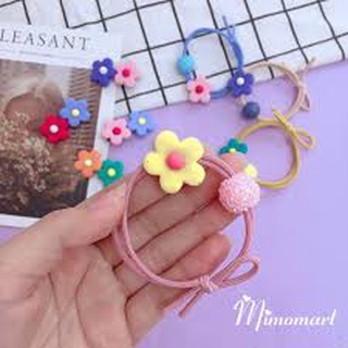 Dây cột tóc bông hoa mai tiểu thư hàn quốc