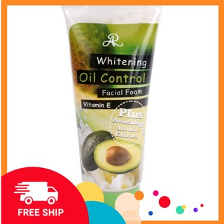 Sữa rửa mặt bơ Aron Whitening Oil Control 210g