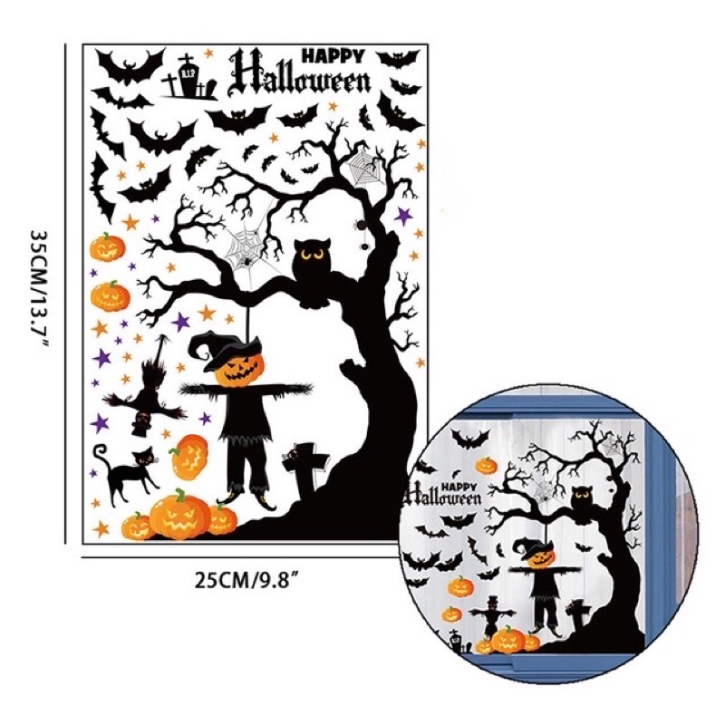 Decal trang trí Halloween