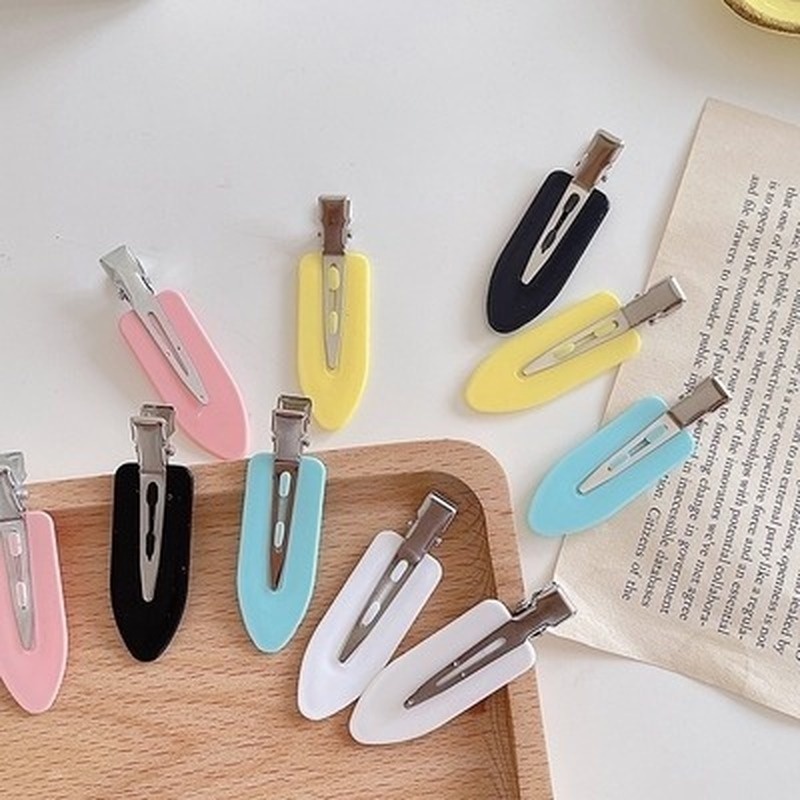 Kẹp mỏ vịt kẹp tóc cho bé gái kẹp kẹp tóc cute kẹp tóc nhỏ kẹp tóc phụ kiện tóc kẹp tóc mái kẹp tóc hàn quốc kẹp tóc cho bé Set 2 Kẹp Tóc Không Đường May Phong Cách Hàn Quốc