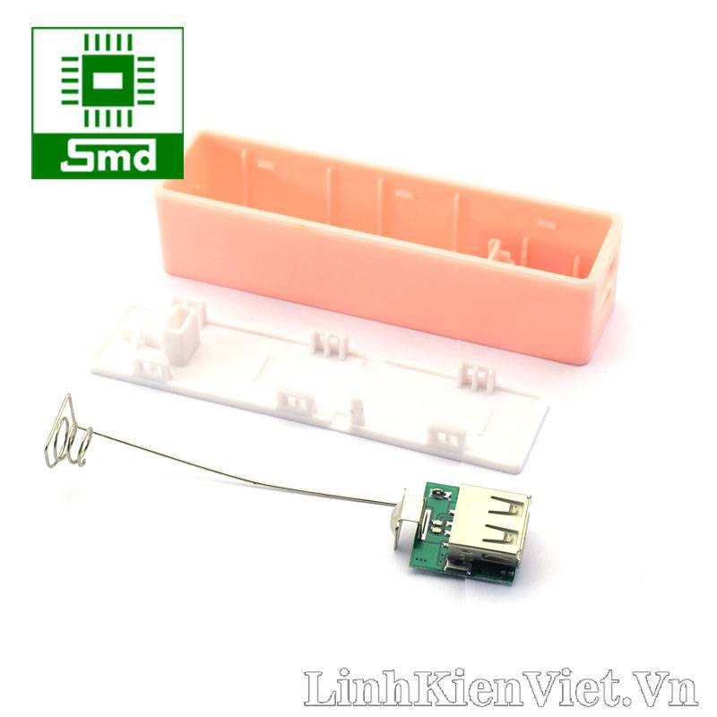 Box sạc dự phòng 1 cell vỏ nhựa (KHÔNG KÈM PIN)