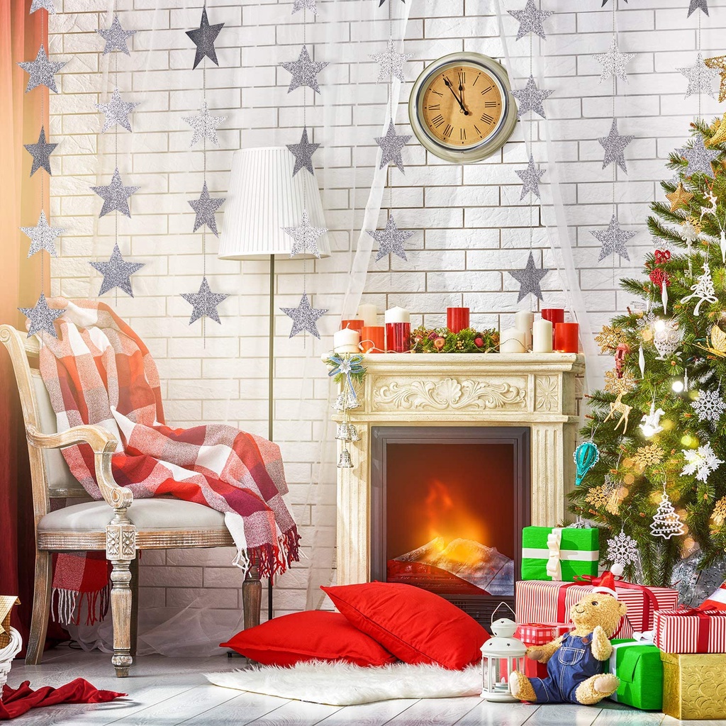 Dây Treo Trang Trí Hình Ngôi Sao Năm Cánh Dài 4m