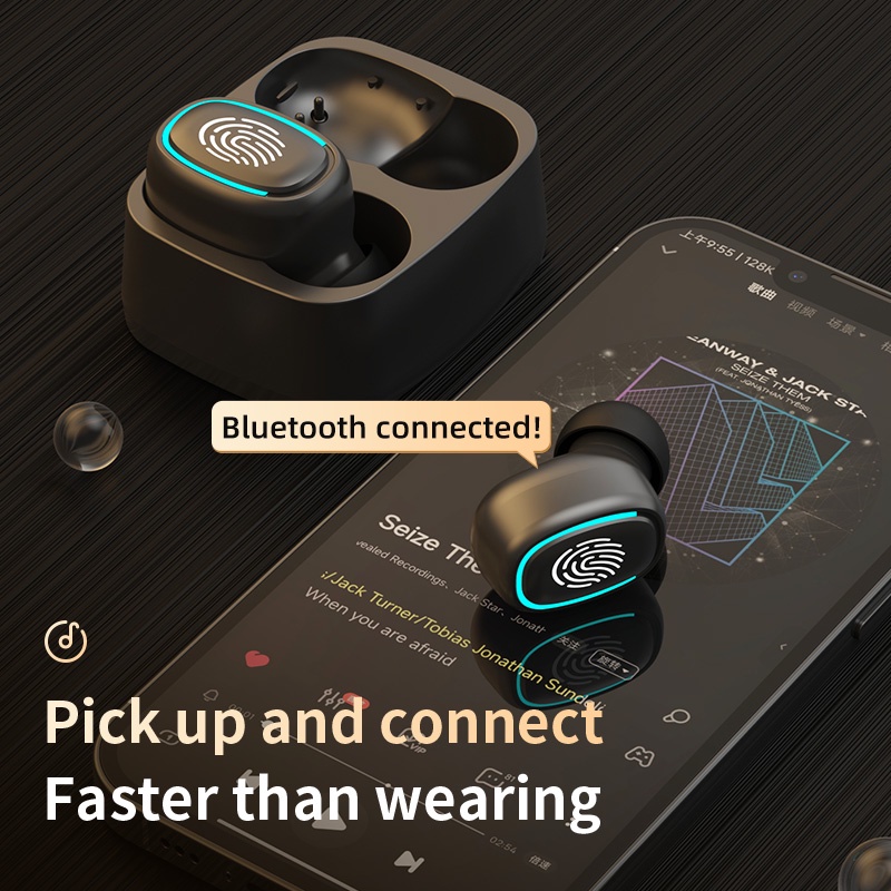 Tai Nghe Nhét Trong Bluetooth Không Dây Điều Khiển Cảm Ứng HD Chống Nước IPX5 Hàng Mới 2022