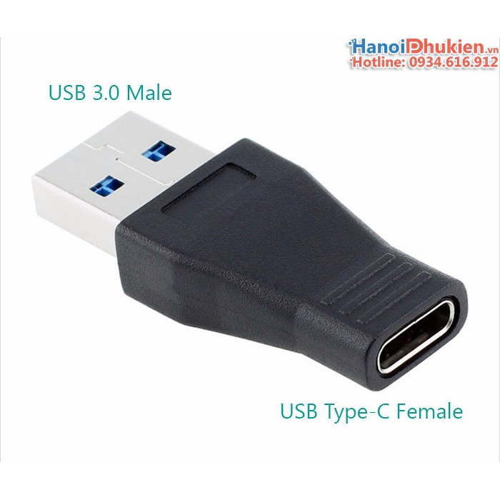 Đầu chuyển đổi USB 3.0 đực sang USB Type C cái