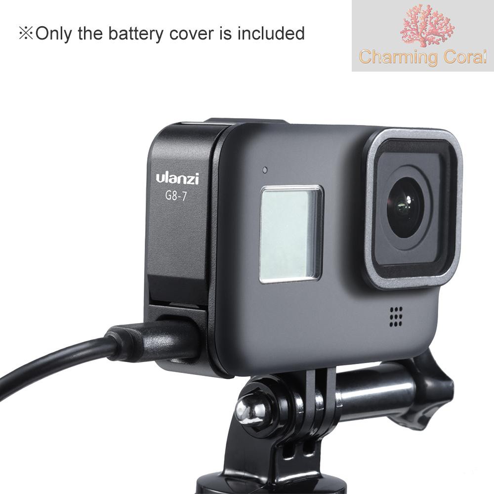 CTOY ulanzi G8-7 Action Camera Battery Cover Lid Removeable Type-C Charging Port Adapter Aluminum Alloy Compatible with GoPro Hero Black 8 | BigBuy360 - bigbuy360.vn