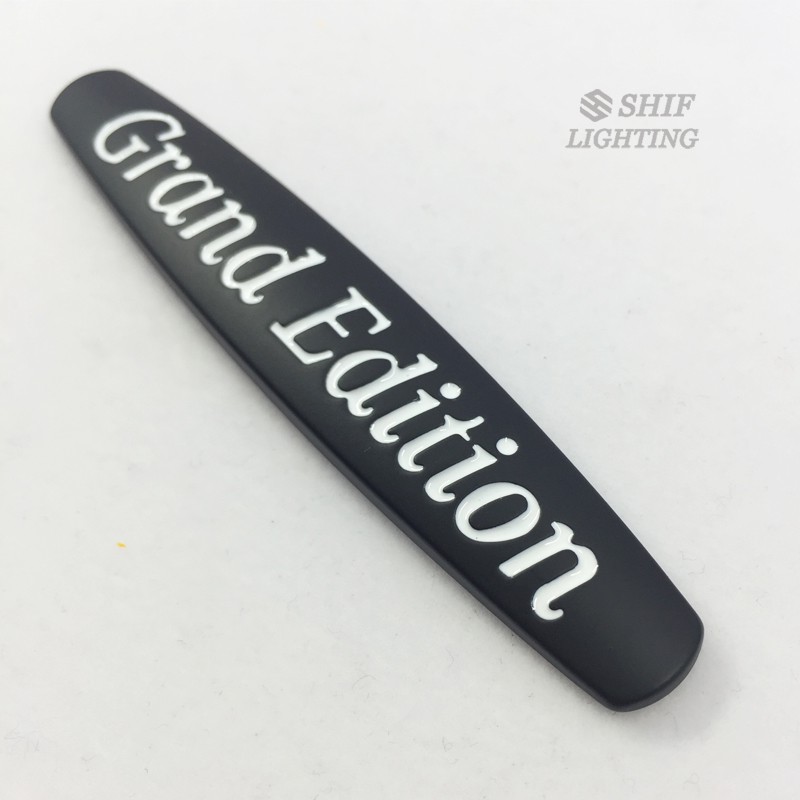 Set 2 logo kim loại dán trang trí xe hơi Mercedes