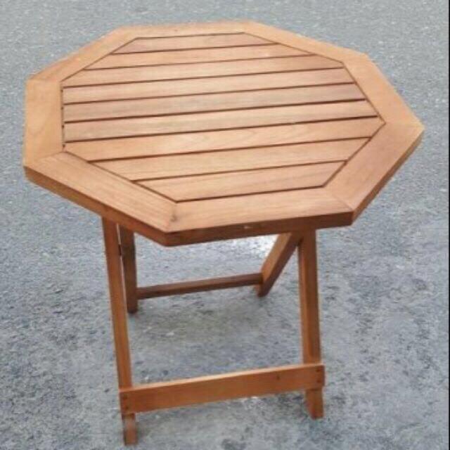 Bàn xếp gỗ bát giác